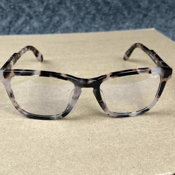 Quay Australia Tortoise HARDWIRE 126 Eyeglasses Frames Only Clear Temple.  G162 - Picture 1 of 6